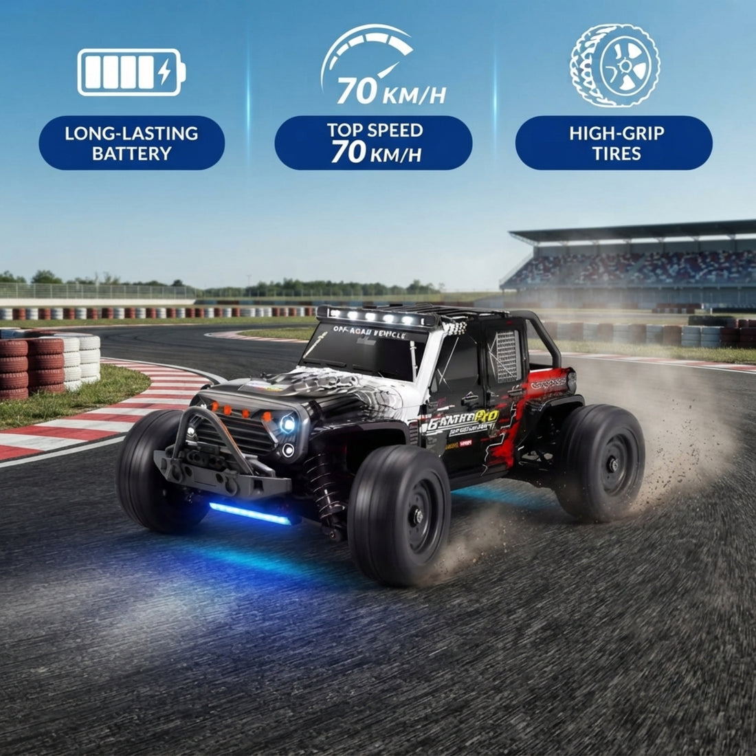 Remote Control Car - SCY 16103 Pro 4WD Brushless - 70 km/h