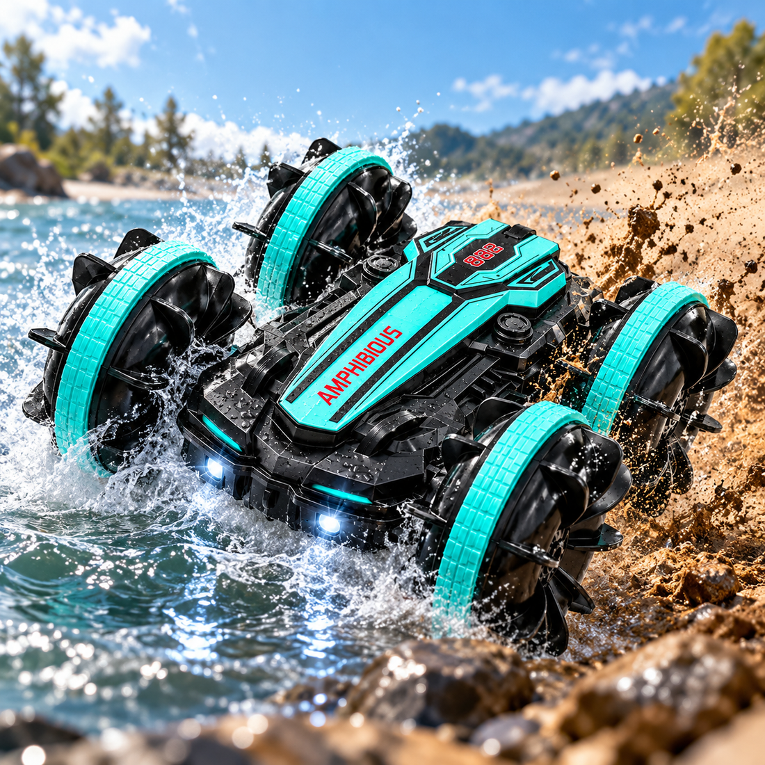 Remote Control Car - Waterproof Cyclone 360°  - 360-degree Rotation