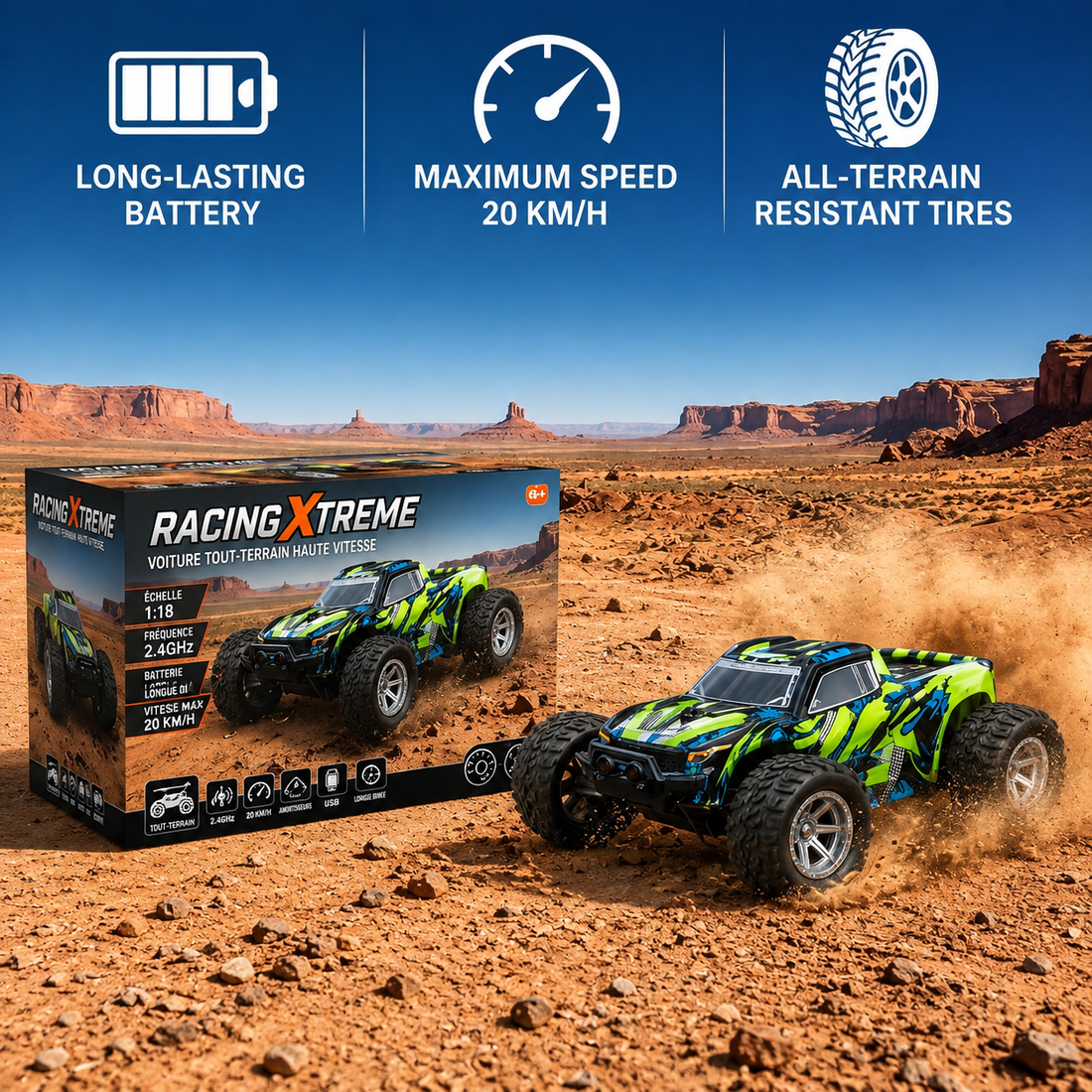 Remote Control Car - Toxic X - 20 km/h