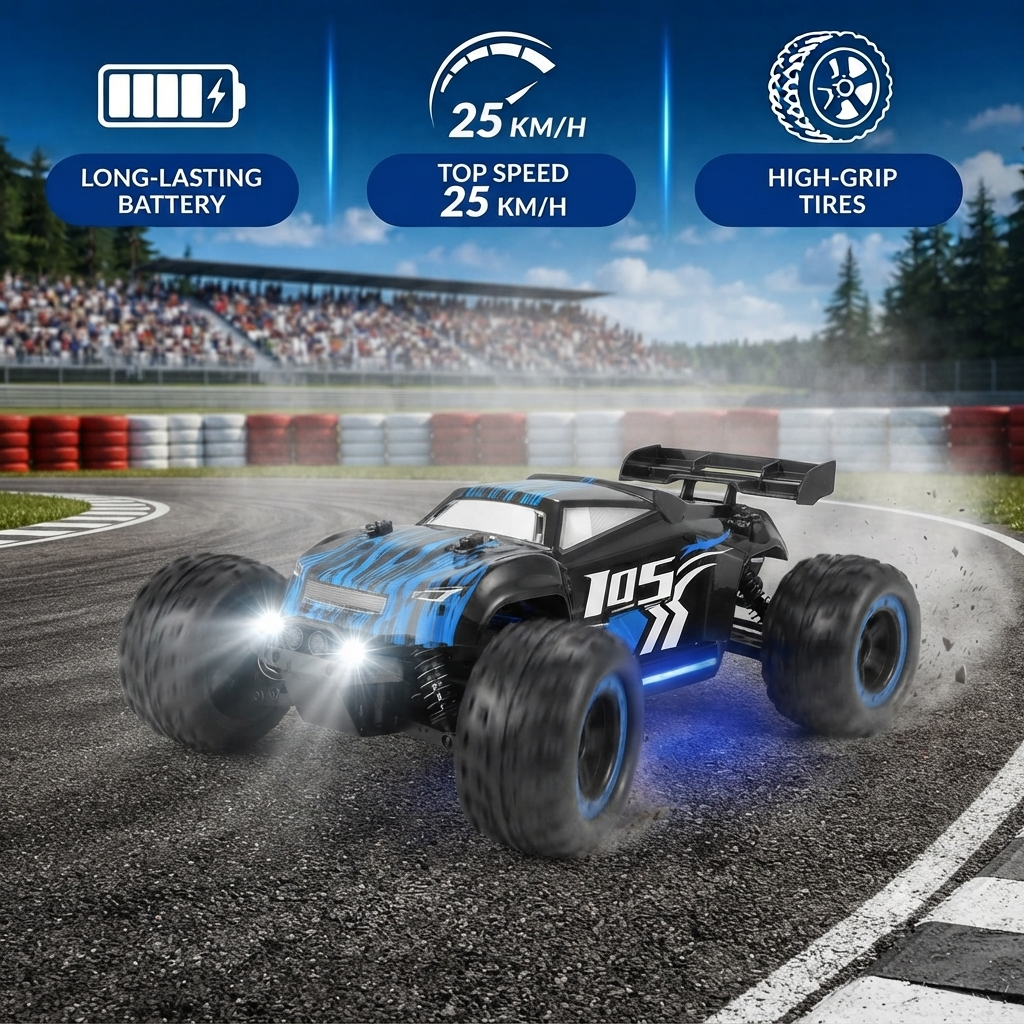 Remote Control Car - JJRC Q105 Monster Truck - 25 km/h