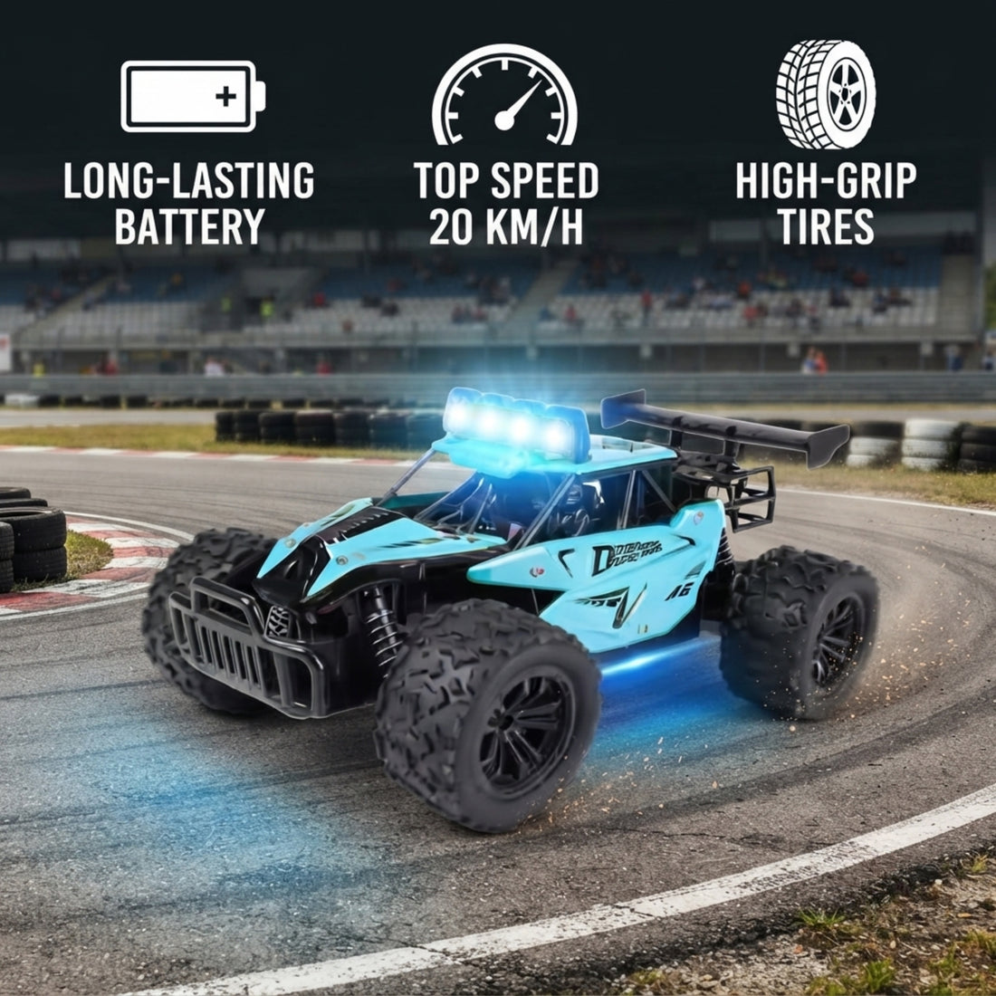 Remote Control Car - 1:16 RC Radio Buggy - 20 km/h